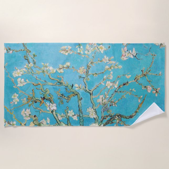 Serviette De Plage Vincent van Gogh - Floraison des amandiers (Devant)