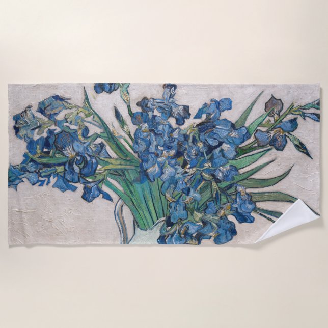 Serviette De Plage Vincent van Gogh - Irises (Devant)