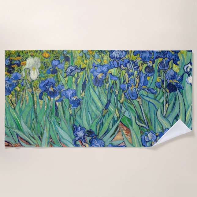 Serviette De Plage Vincent Van Gogh - Irises (Devant)