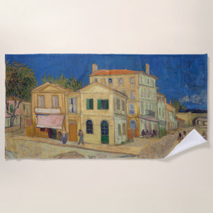 Serviette De Plage Vincent van Gogh - La Maison Jaune / La Rue