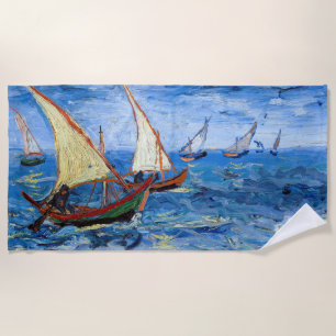Serviette De Plage Vincent van Gogh - Marine près de Saintes-Maries