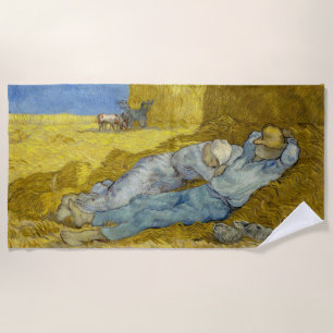 Serviette De Plage Vincent Van Gogh - Midi, repos après l'effort / La