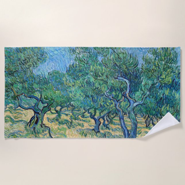 Serviette De Plage Vincent van Gogh - Olive Grove (Devant)