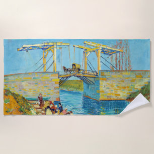 Serviette De Plage Vincent van Gogh - Pont Langlois à Arles #1