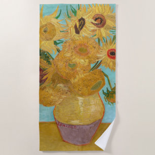 Serviette De Plage Vincent Van Gogh - Vase avec douze tournesols