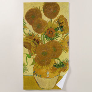 Serviette De Plage Vincent van Gogh - Vase avec quinze tournesols
