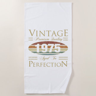 Serviette De Plage Vintage 1975 50e anniversaire