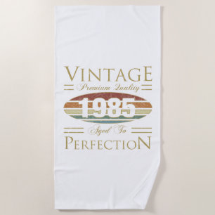 Serviette De Plage Vintage 1985 40e anniversaire