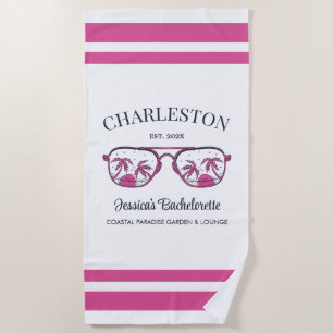 Serviette De Plage Vintage Beach Bacheloré Party Bridesmaid Custom