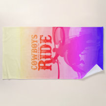 Serviette de plage vintage Gay Cowboy