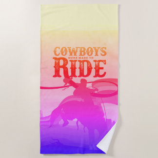 Serviette de plage vintage Gay Cowboy