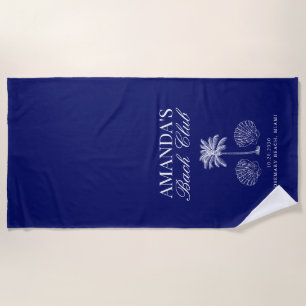 Serviette De Plage Vintage Moderne Club de Célibataire de Plage de la