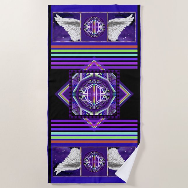 Serviette De Plage Violet W3 (Devant)