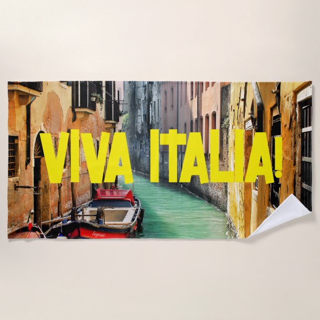 Serviette de plage VIVA ITALIA (Devant)