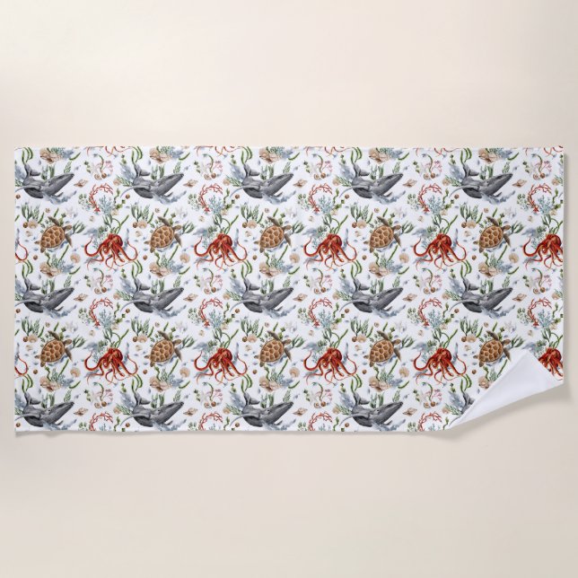 Serviette De Plage Vivre la vie en pleine floraison (Devant)