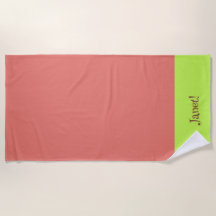 Voici un rouge et un vert brillant