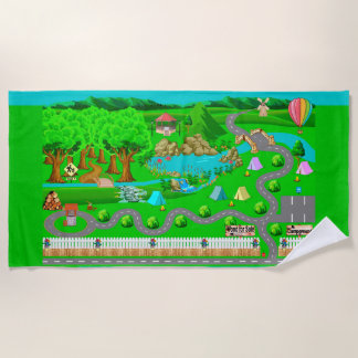Serviette De Plage Voies de camping pour voitures