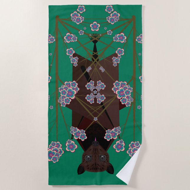 Serviette De Plage Vols Fox Jade Beach Towel (Devant)
