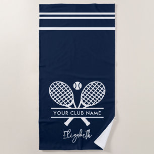 Serviette De Plage Votre Nom d'équipe de vacances personnalisé de clu