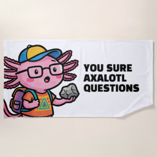 Serviette De Plage Vous êtes sûr que les questions axolotl Mème sarca