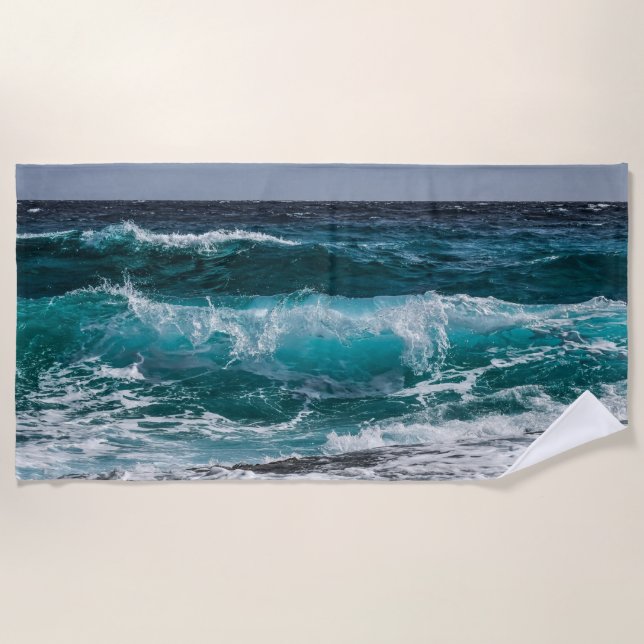 Serviette De Plage Voyage maritime moderne (Devant)