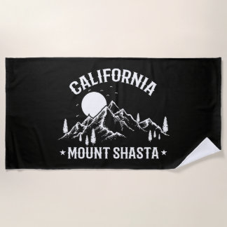 Serviette De Plage Voyage Mont Shasta Californie Vintage