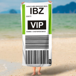 SERVIETTE DE PLAGE VOYAGE VIP