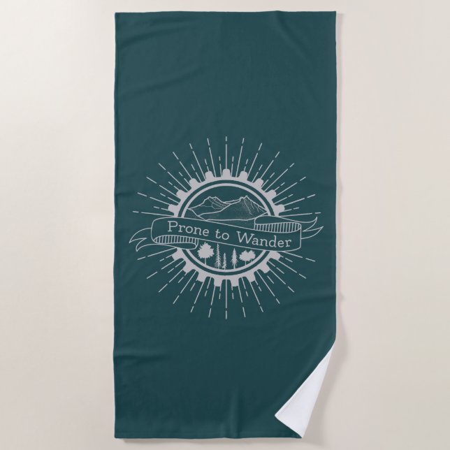 Serviette De Plage Voyageur enclin à errer (Devant)