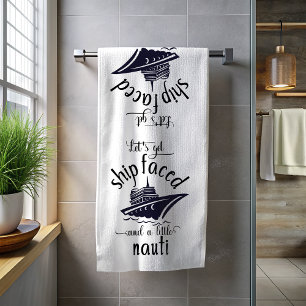 Serviette De Plage Voyons Ship Faced et Nauti Cruise Ship