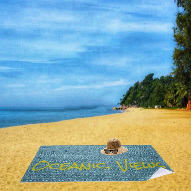 Serviette De Plage Vues océaniques (This beach towel, helps to remind you of the awesome waves, of the ocean!)