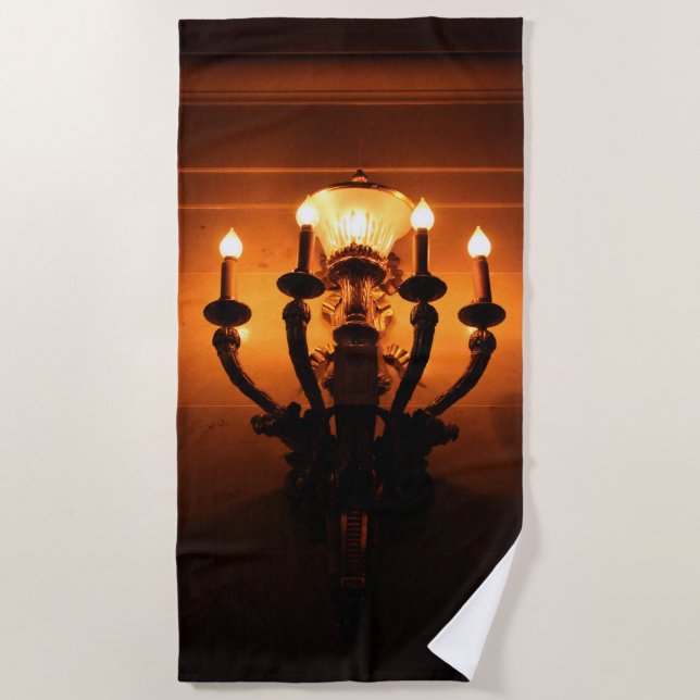 Serviette De Plage Wall Sconce Antique Aesthetic  (Devant)