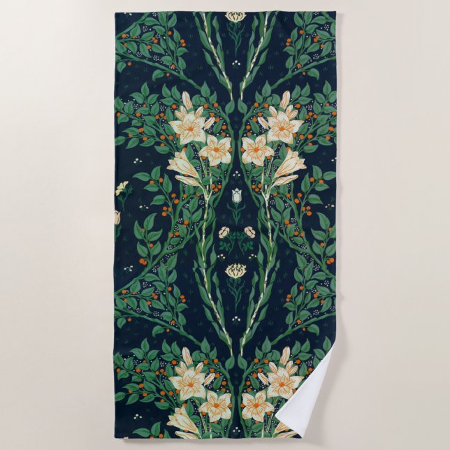 Serviette De Plage Walter Crane Francesca Botanique (Devant)