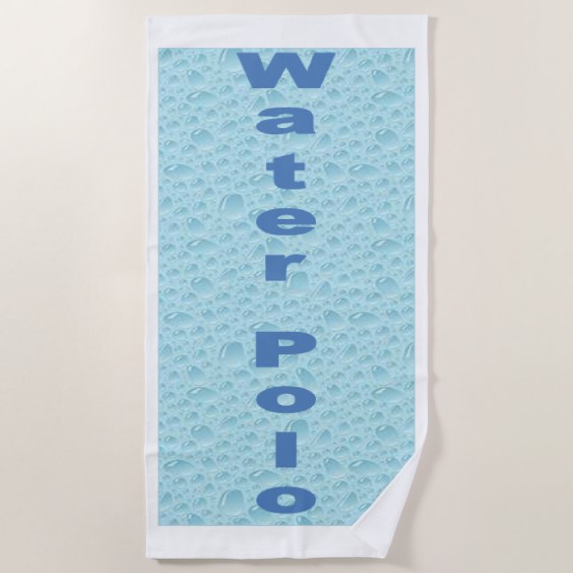 Serviette de plage   WATER  POLO  (Devant)