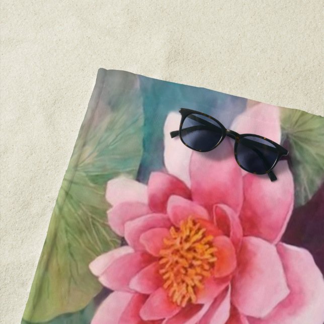 Serviette De Plage Waterlily (En situation)