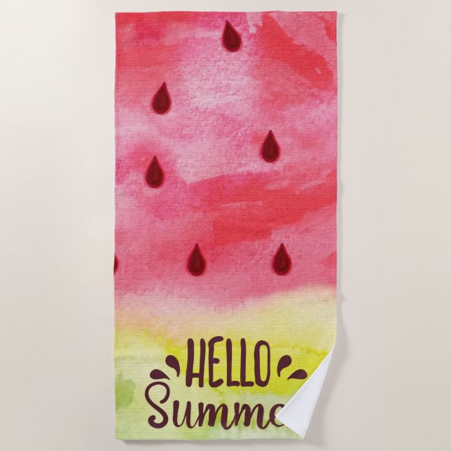 Serviette De Plage Watermelon Beach Towel (Devant)