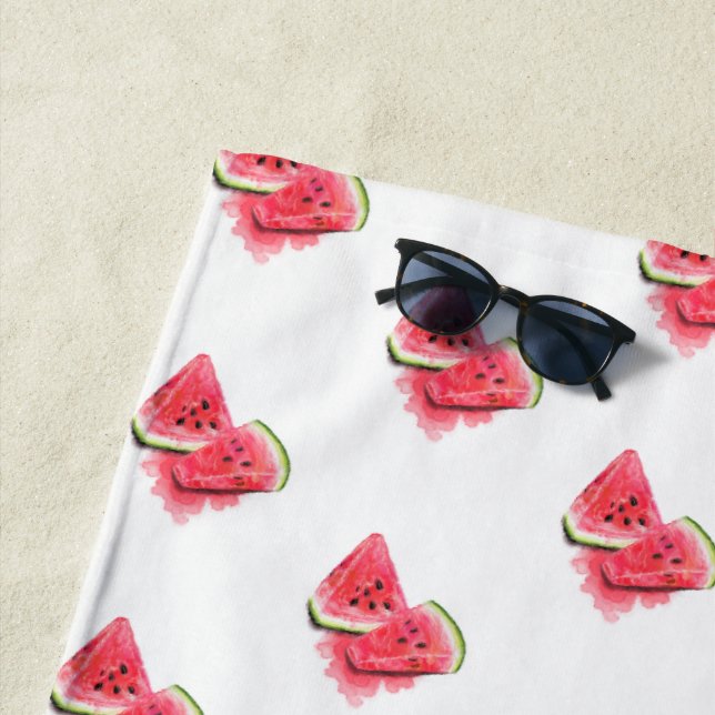 Serviette de plage Watermelon - Couleurs personnal (En situation)