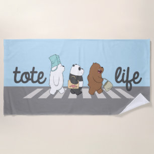 Serviette De Plage We Bare Bears - Le Sac Réutilisable !