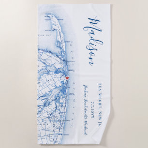 Serviette De Plage Week-end de célibataire personnalisé à Sea Bright 
