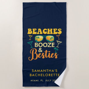 Serviette De Plage Week-end de fête de fiançailles Plages Alcool Meil