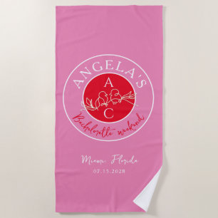 Serviette De Plage Week-end de Fiançailles de Mariage 
