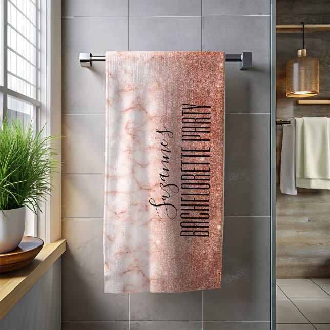 Serviette De Plage Week-end entre filles Rose Gold pour l'enterrement (Créateur téléchargé)