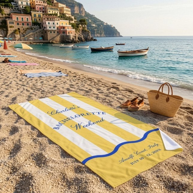 Serviette De Plage Week-end moderne de célibataire d'été (Créateur téléchargé)