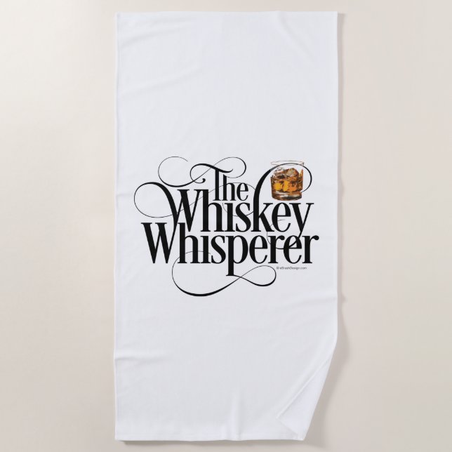 Serviette De Plage Whiskey Whisperer Beach Towne (Devant)