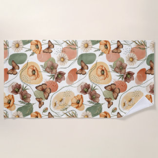 Serviette De Plage Whispers à papillons dans les tons de la Terre