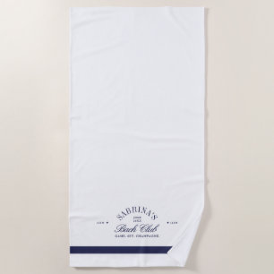 Serviette De Plage White Elegant Vintage Bachelorette Week-end