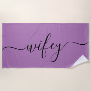 Serviette de plage - Wifey Lavender