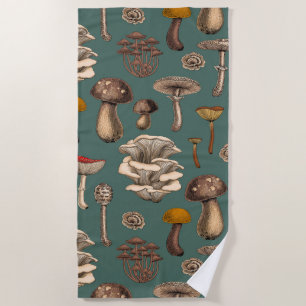 Serviette De Plage Wild Mushrooms