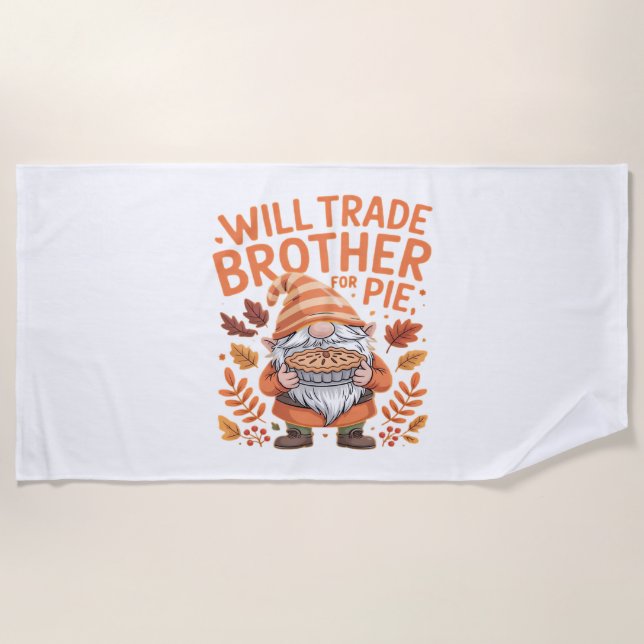 Serviette De Plage Will Trade Brother Pour Gnomes À Tarte Jour D'Acti (Devant)