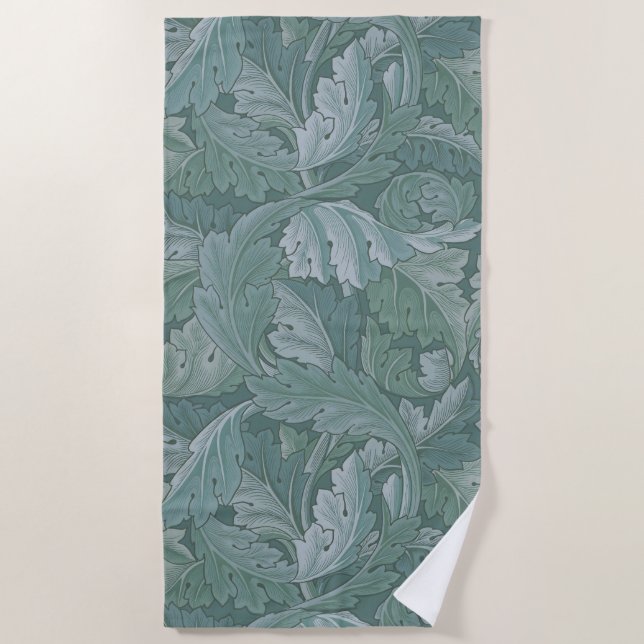 Serviette De Plage William Morris Acanthus Botanical Harmony Classic (Devant)