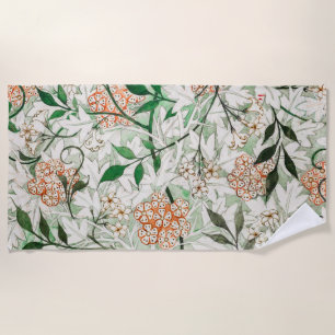 Serviette De Plage William Morris Jardin Fleur de Jasmin Classique